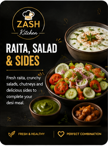 Raita, Salad & Sides