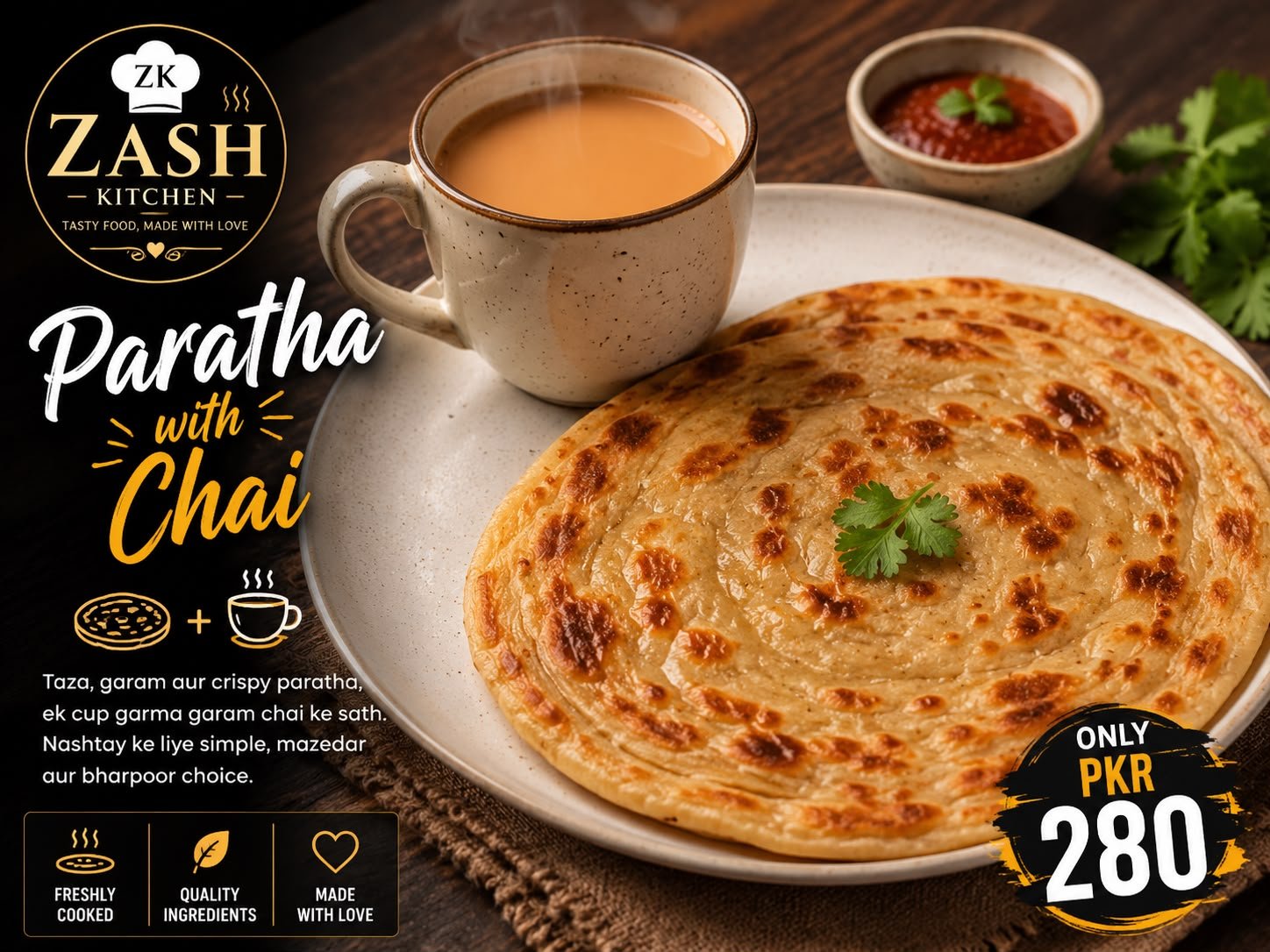 1 Paratha with Tea